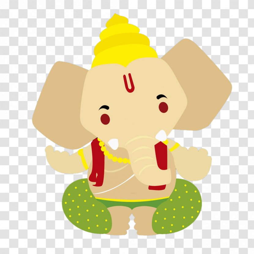 Ganesha Deity Illustration - Food - Lovely Wind Cartoon Like God Transparent PNG