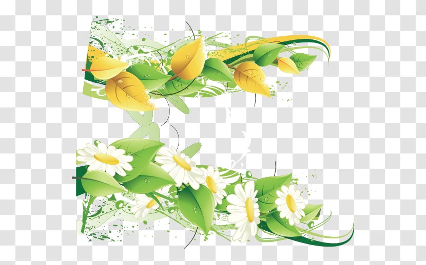 Paper Flower Green Postcard - Cut Flowers - Chrysanthemum Leaves Vector Transparent PNG