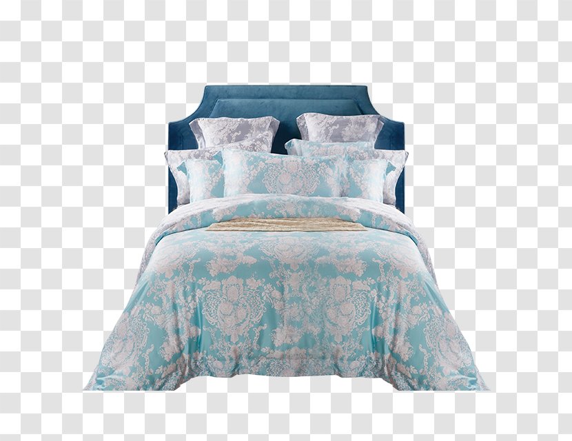 Bedding Vecteur Furniture - Blue Bed Transparent PNG
