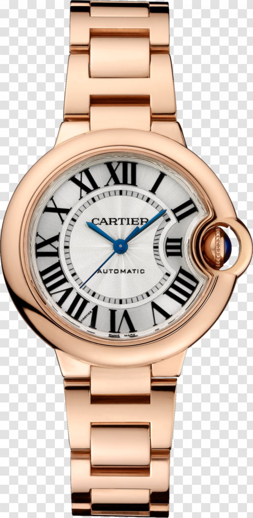 Cartier Ballon Bleu Automatic Watch Tank Transparent PNG
