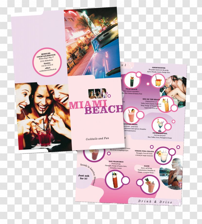 Miami Beach Graphic Design Advertising Text - Frame Transparent PNG