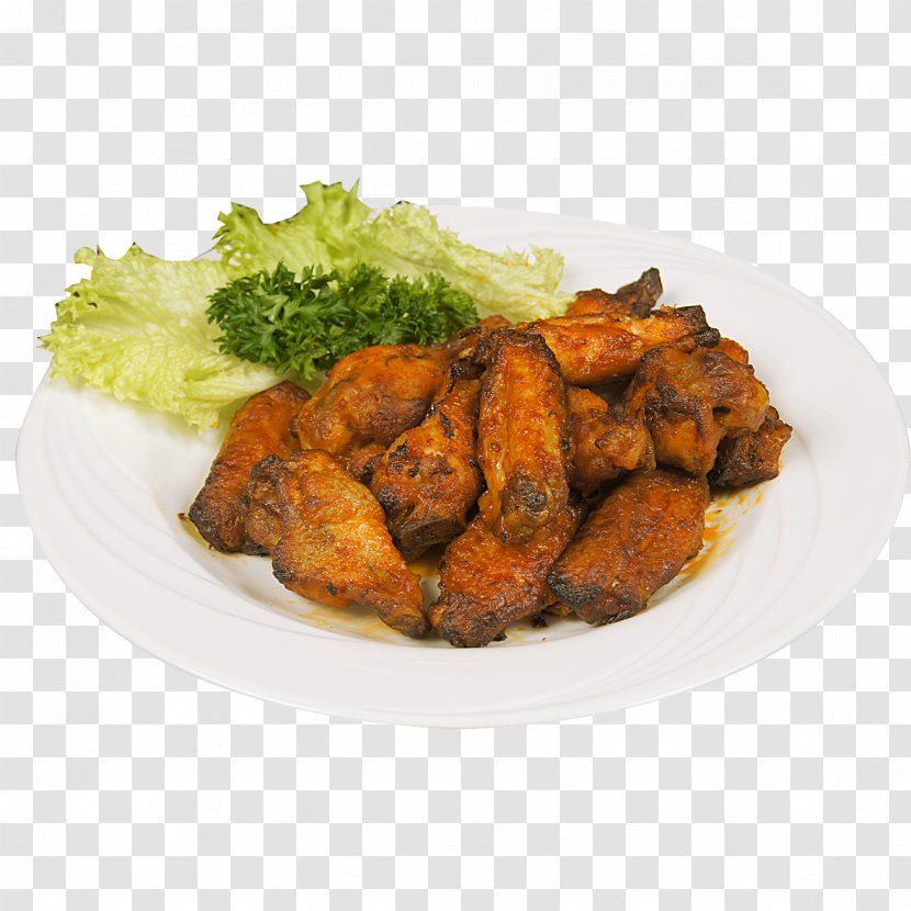 Fried Chicken Buffalo Wing Pakistani Cuisine Indian Food - Wings Transparent PNG