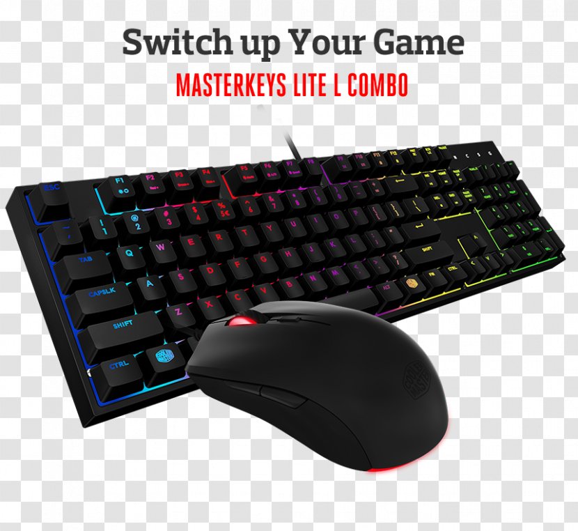 Computer Keyboard Mouse Cooler Master Gaming & MasterKeys Pro S US - Masterkeys Lredrgb Transparent PNG