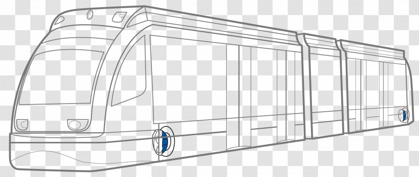 Car Line Art Angle - Mode Of Transport - Train Rail Transparent PNG