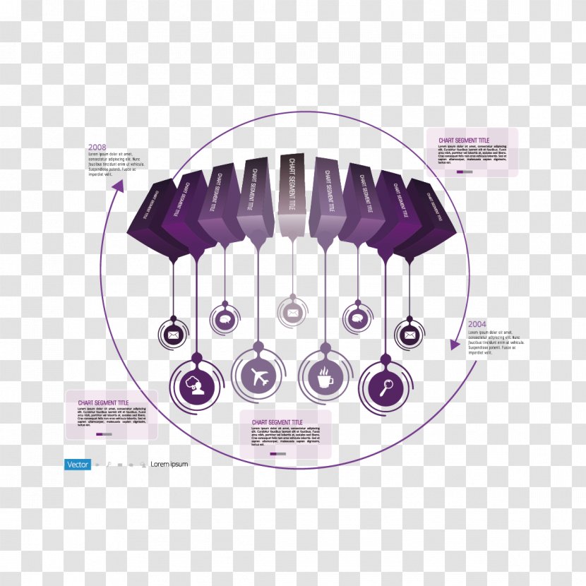 Infographic Illustration - Violet - Purple Creative Perspective Ppt Transparent PNG