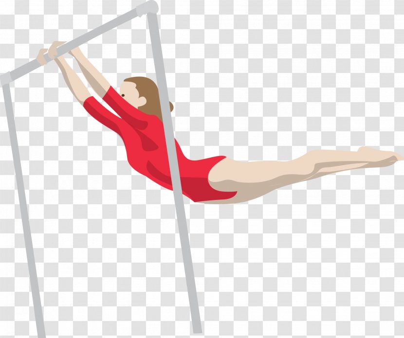 Artistic Gymnastics Horizontal Bar - Flower - Olympic Women's Vector Transparent PNG