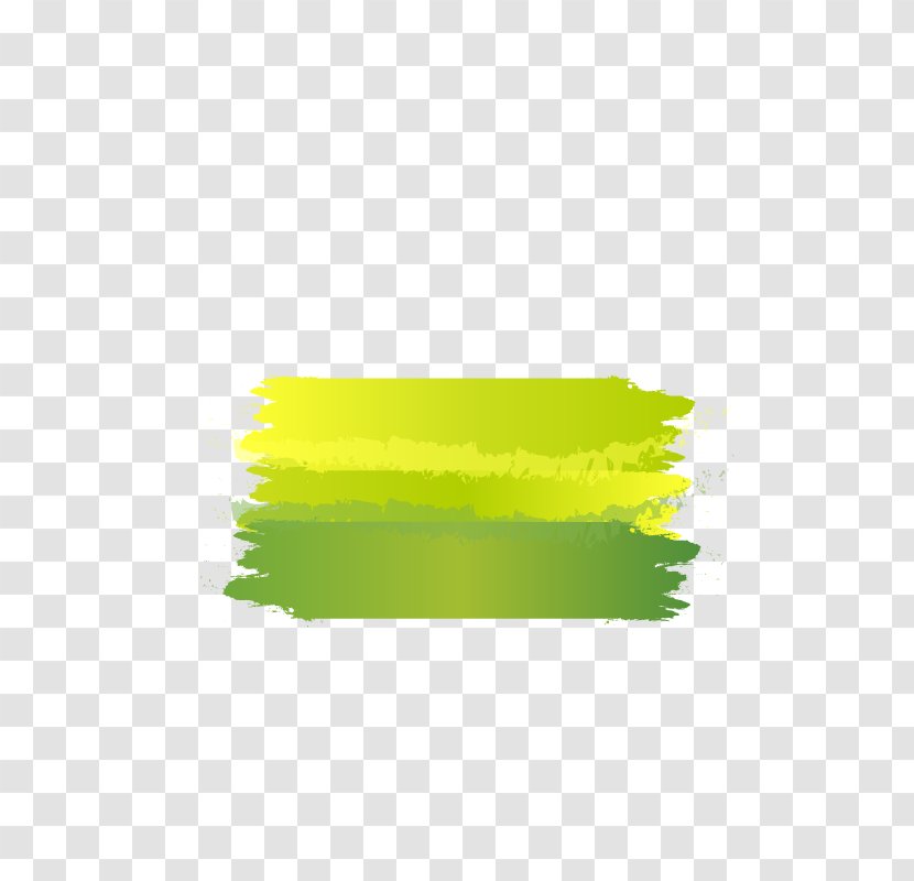 Watercolor Painting Green - Background Gouache Title Transparent PNG