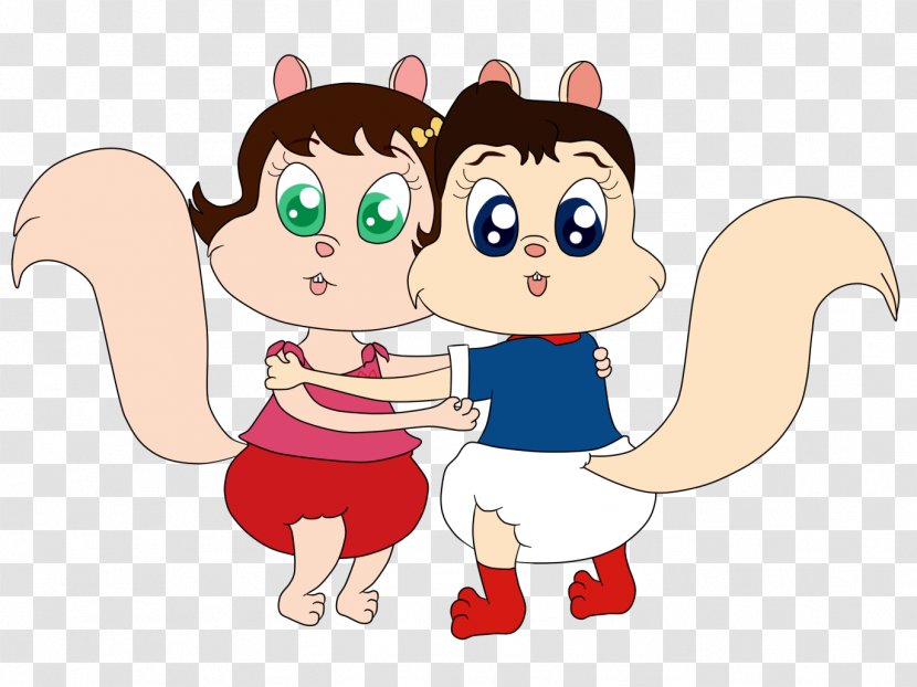 Alvin And The Chipmunks Squirrel Clip Art Chipettes - Heart Transparent PNG