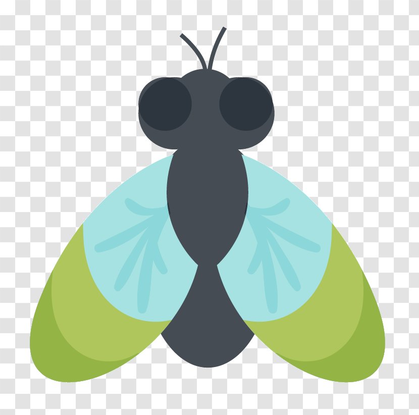 Insect Euclidean Vector - Butterfly - Cartoon Flies Transparent PNG