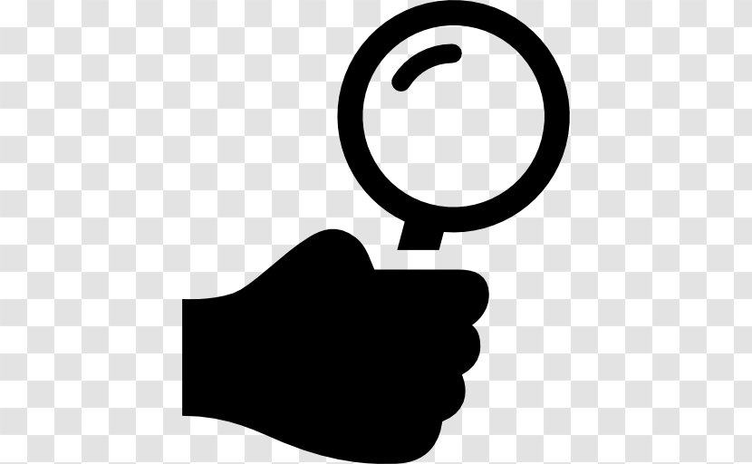 Hand Magnifying Glass - Symbol - Holding Transparent PNG