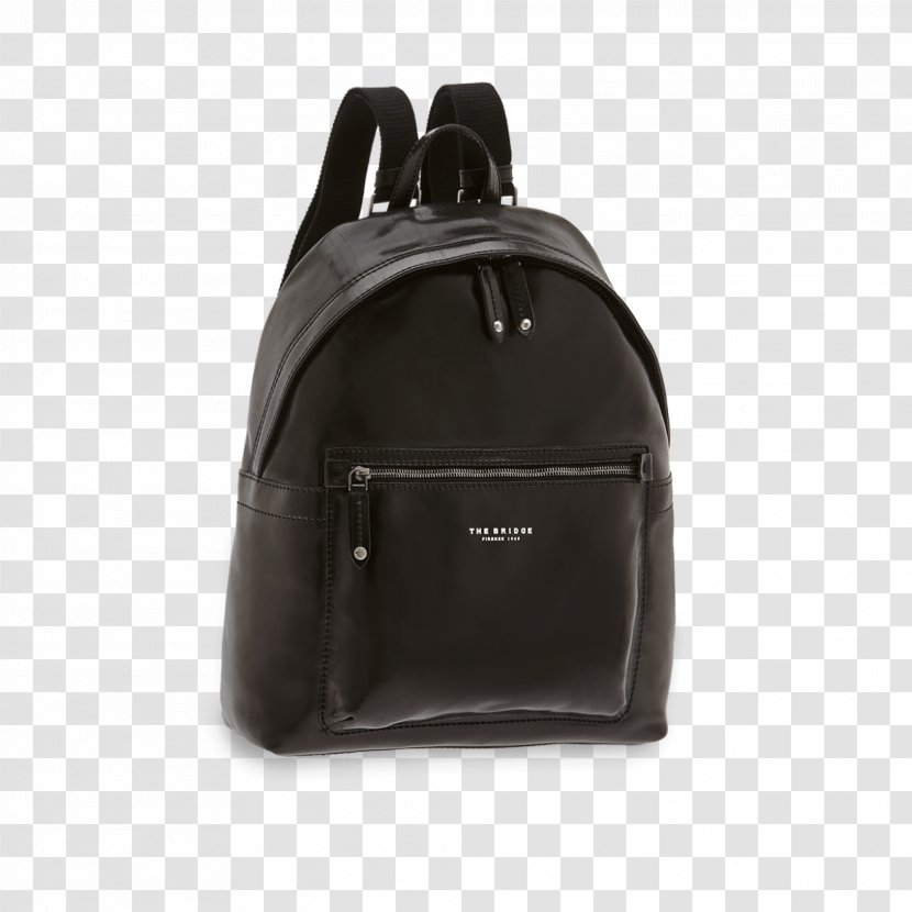 Leather Backpack Baggage - Black Transparent PNG