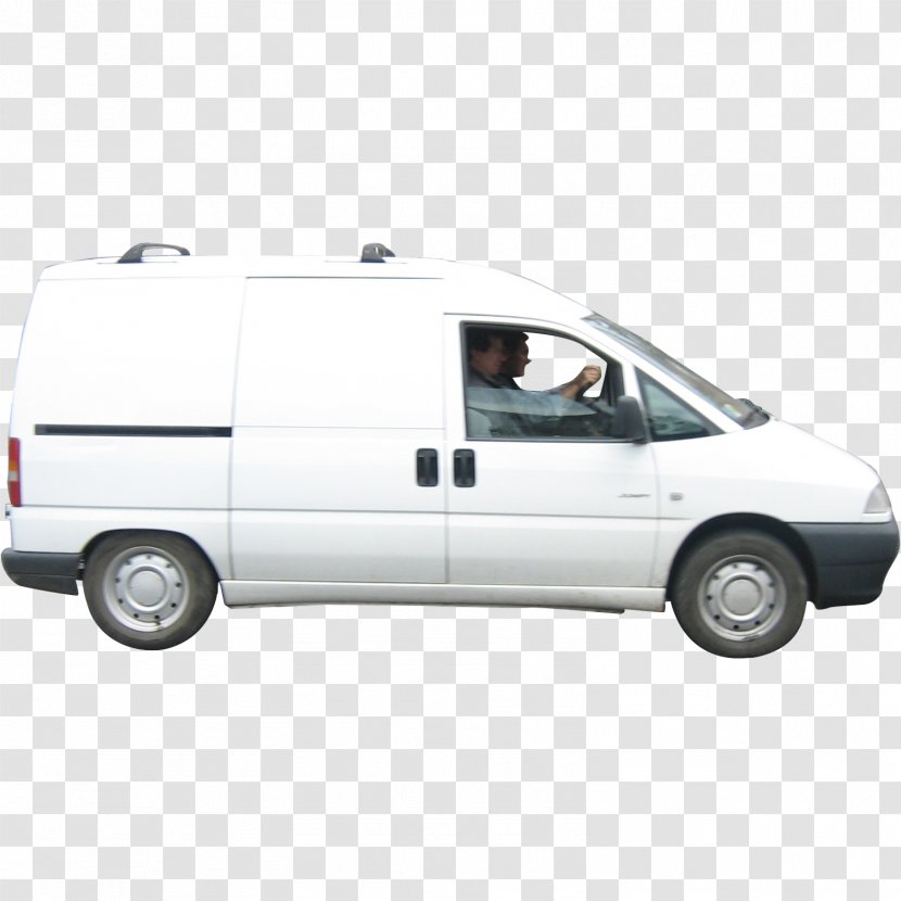 Minivan Car Sport Utility Vehicle White Van Man - Transport Transparent PNG
