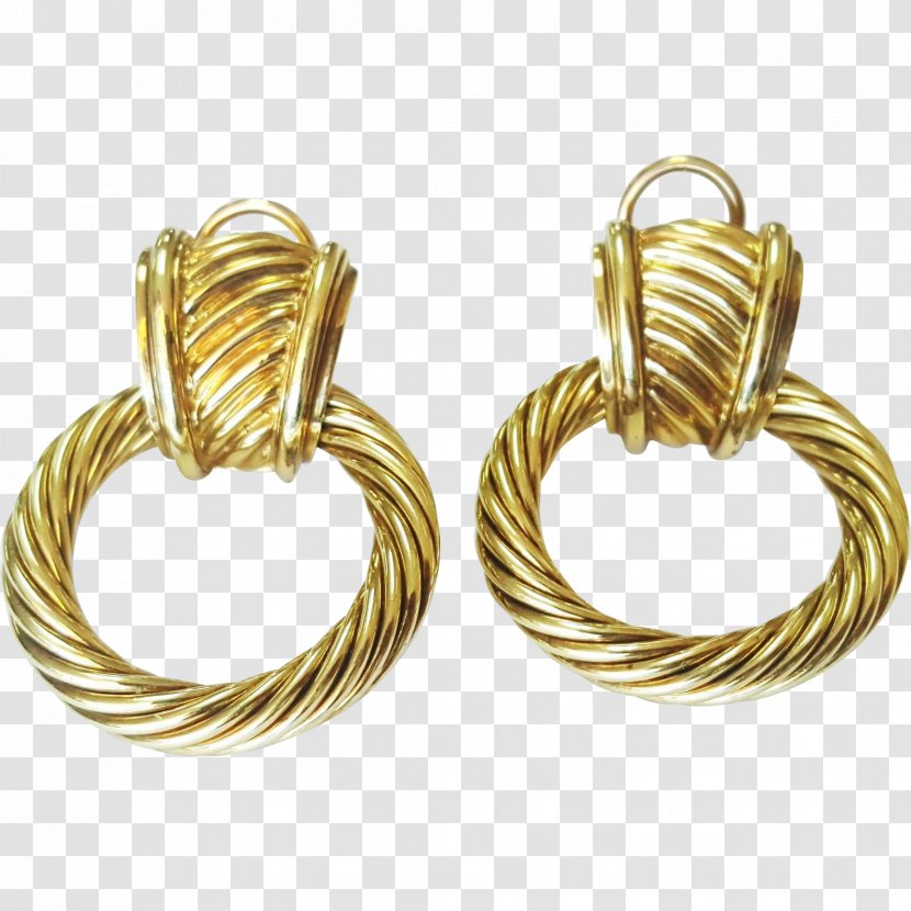 Earring Jewellery Gold Door Knockers David Yurman - Jewelry Design - Earrings Transparent PNG