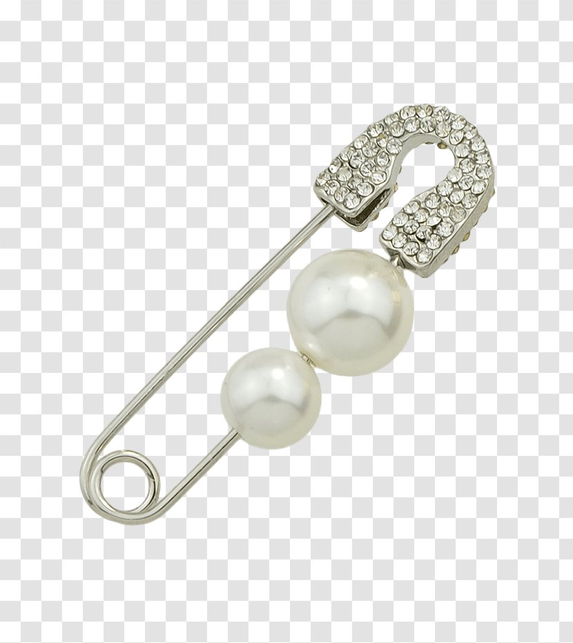 Imitation Pearl Earring Jewellery Silver - Shape Transparent PNG
