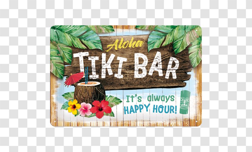 Tiki Bar Beer Happy Hour Transparent PNG