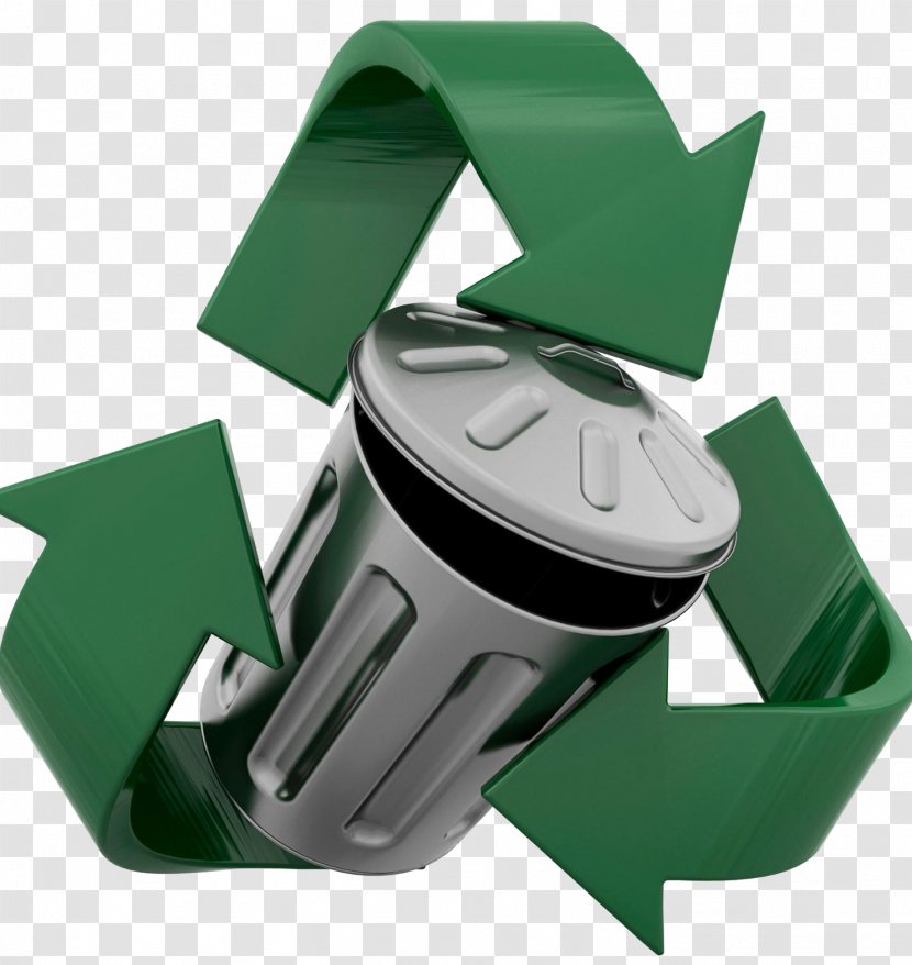 Recycling Symbol Waste Container Tin Can - Paperboard - Green Trash Transparent PNG