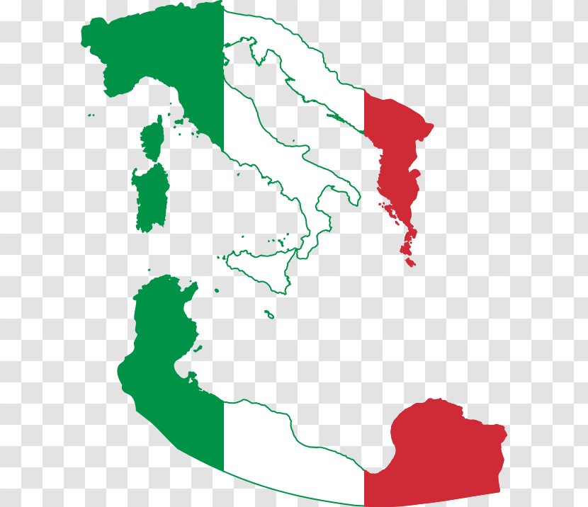 Flag Of Italy Italian Empire Map - Wikimedia Foundation Transparent PNG