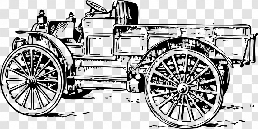 Pickup Truck Vintage Car Clip Art - Fire Engine Transparent PNG