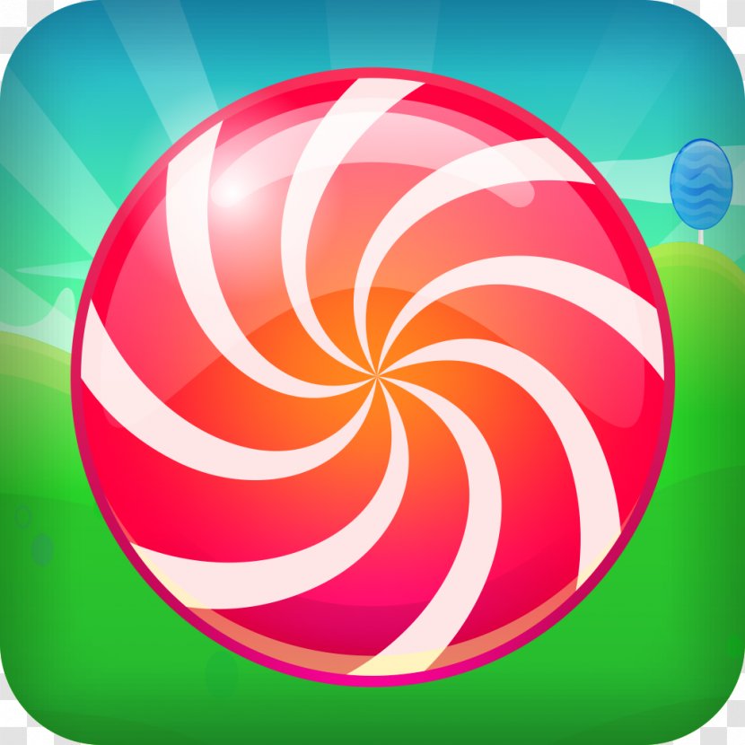 Easter Egg Circle Line Spiral Sphere - Red - Pepermint Transparent PNG