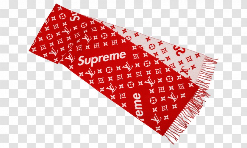 Supreme Scarf Louis Vuitton Clothing Sneakers - Accessories Transparent PNG