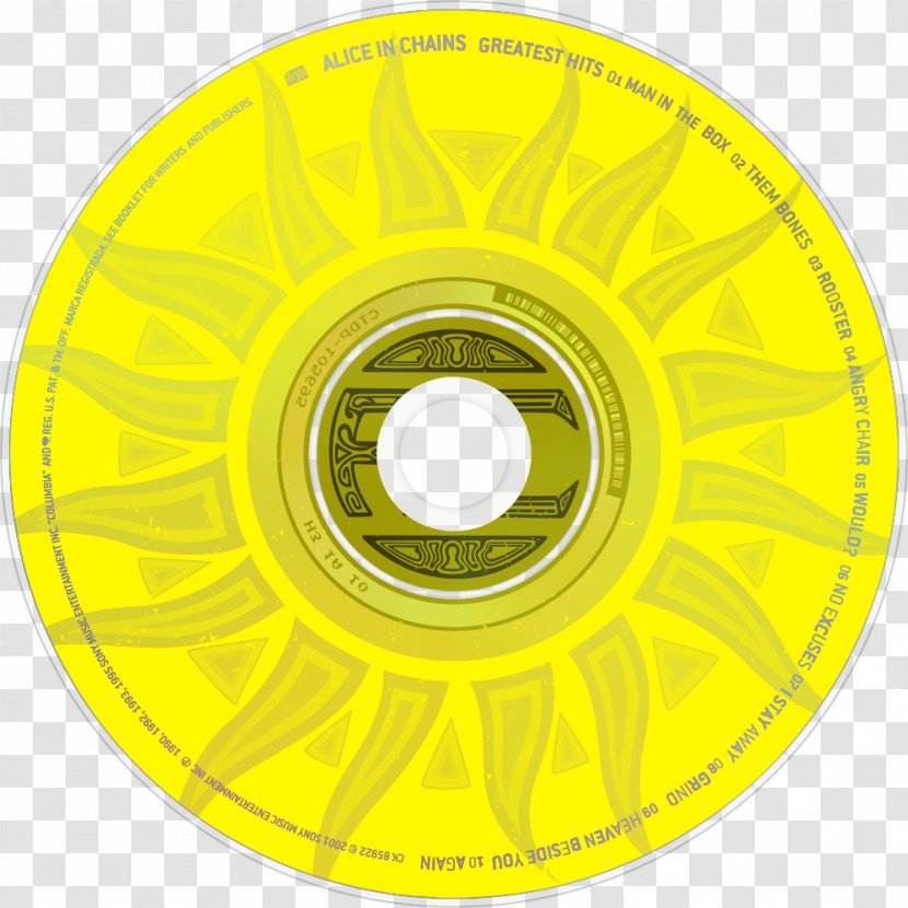 Compact Disc Circle Alloy Wheel - Yellow Transparent PNG