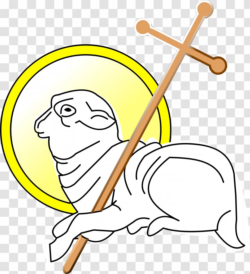 Sheep Lamb Of God And Mutton Clip Art - Heart Transparent PNG