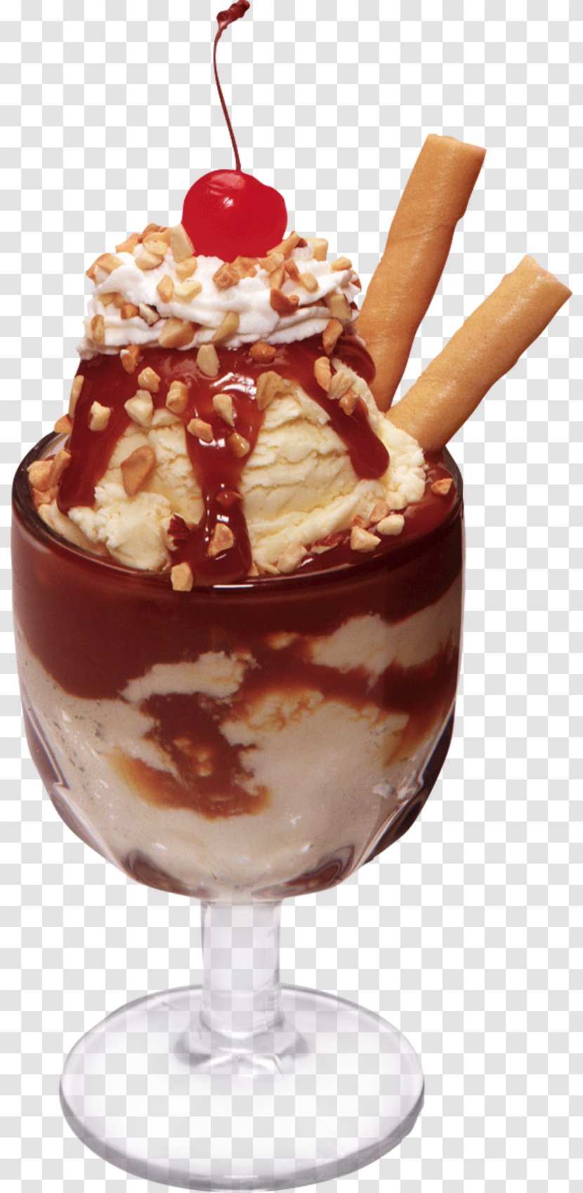 Ice Cream Cones Sundae Chocolate - Milkshake Transparent PNG