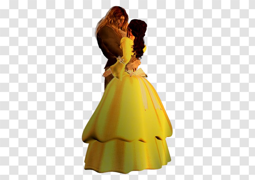 Beauty And The Beast Belle Rendering - Gown Transparent PNG