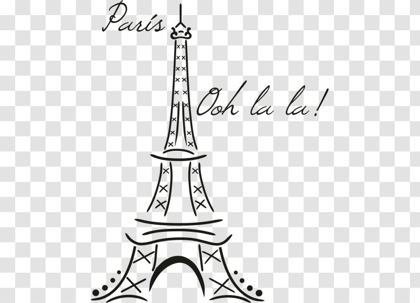 Eiffel Tower Drawing Wall Decal - Artwork - Tour Transparent PNG