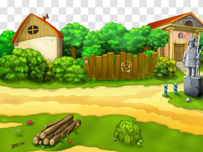 Cartoon Biome Rural Area Games Grass - Adventure Game Landscape Transparent PNG