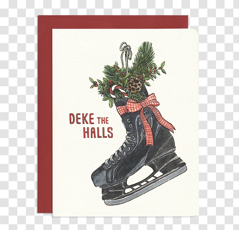 Christmas Ornament Shoe - Festive Greeting Card Transparent PNG
