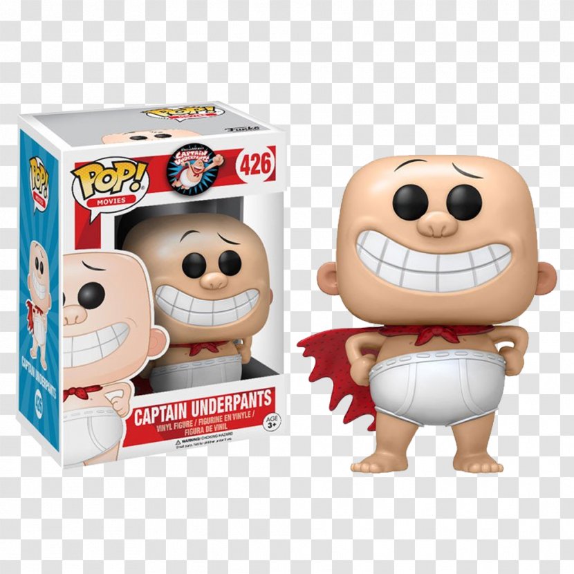 Captain Underpants And The Perilous Plot Of Professor Poopypants Funko Action & Toy Figures - First Epic Movie Transparent PNG