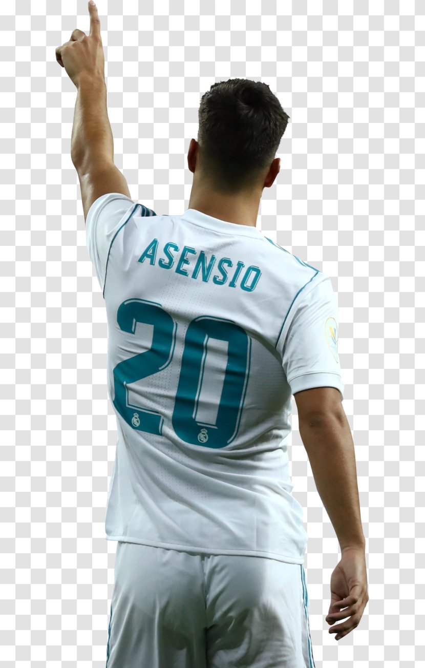 Real Madrid C.F. Supercopa De España Football Player Jersey - Finger - Marco Asensio Transparent PNG