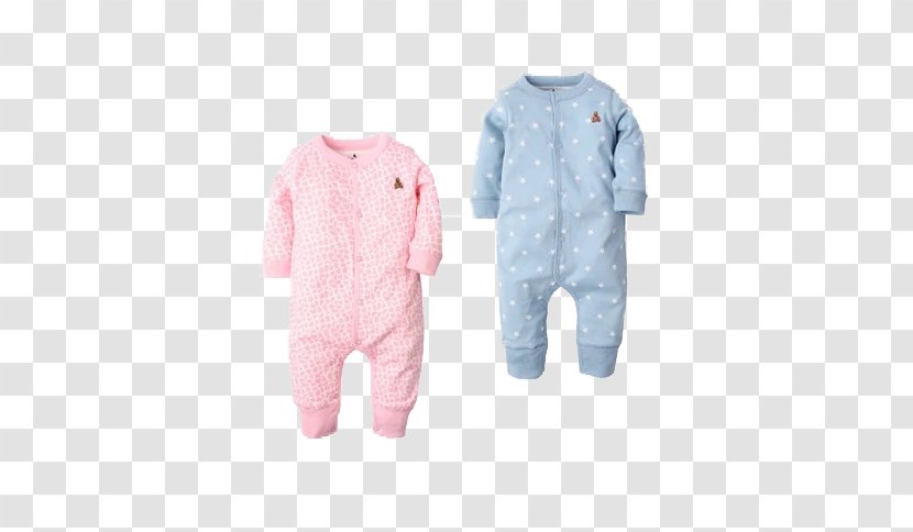 Infant Romper Suit Clothing Sleeve Child - Pink - Autumn Double Cotton Transparent PNG