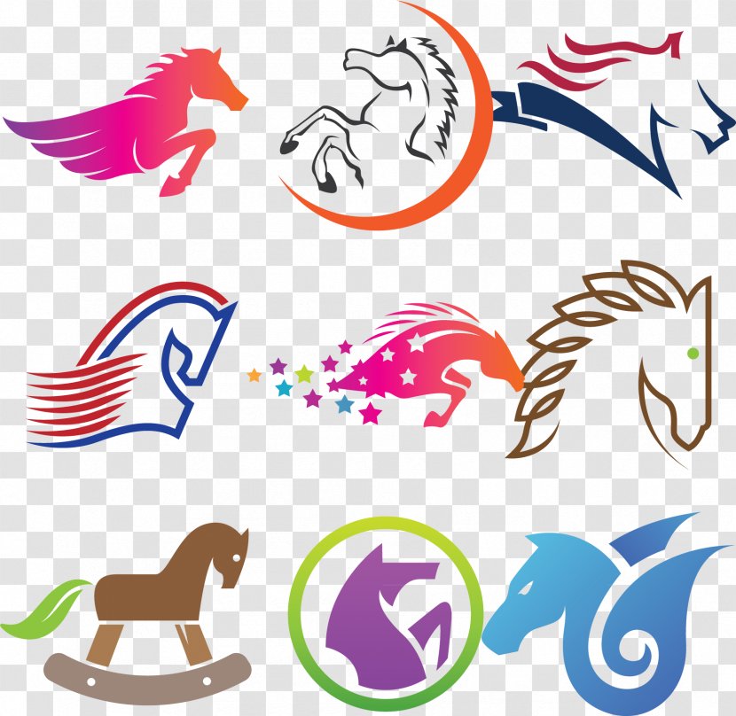 Horse Logo Euclidean Vector Clip Art - Pattern - Creative Design Transparent PNG