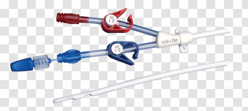 Dialysis Catheter Hemodialysis Peritoneal - Central Venous - Blood Transparent PNG