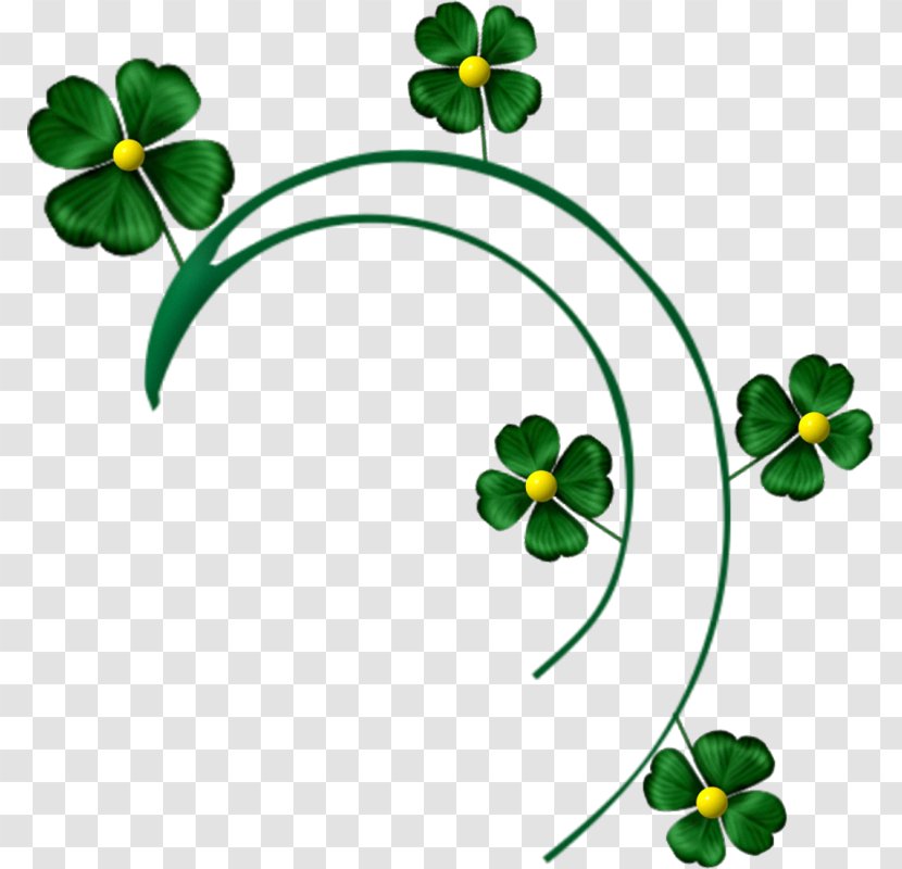 Clover Saint Patrick's Day Shamrock Clip Art - Cartoon Transparent PNG