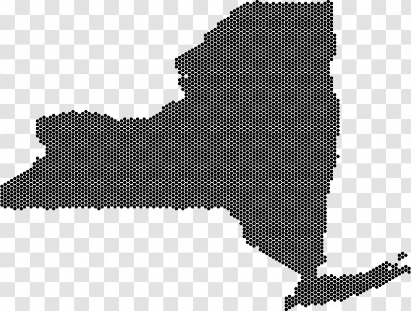 New York City U.S. State - Black - Mosaic Transparent PNG