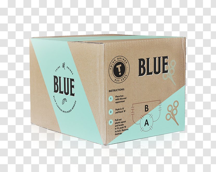 Squash Cordial Blackcurrant Berry Bag-in-box - Box Mockup Transparent PNG