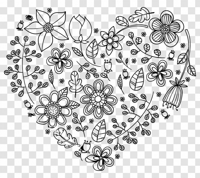 Flower Heart Floral Design Clip Art - Area - Exquisite Designs Transparent PNG