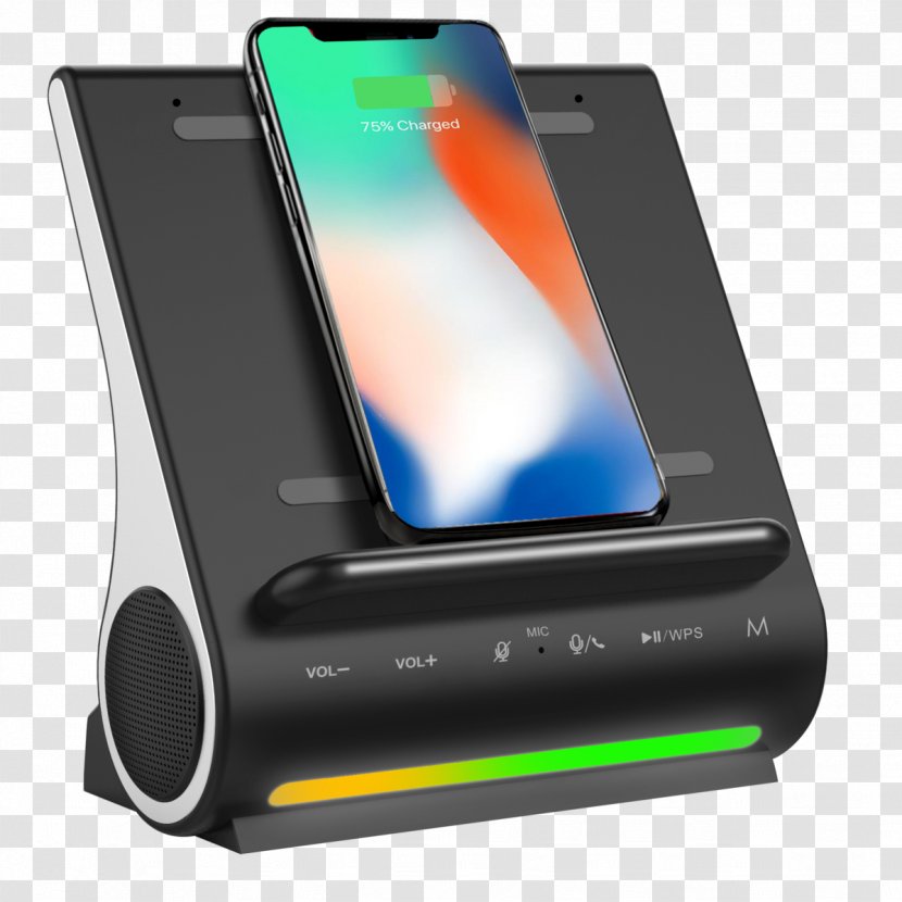 Battery Charger Wireless Speaker Inductive Charging Qi Docking Station - Usb Transparent PNG