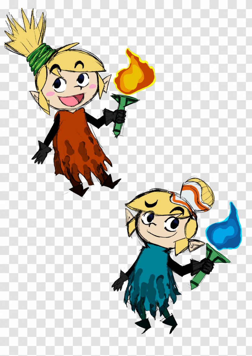 The Legend Of Zelda: Four Swords Adventures A Link To Past And Tri Force Heroes Zelda II: Adventure - Cartoon - Mythical Creature Transparent PNG