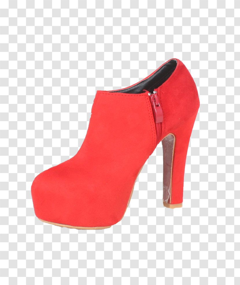 High-heeled Footwear Red Boot Designer - Temperament - High Heels Transparent PNG