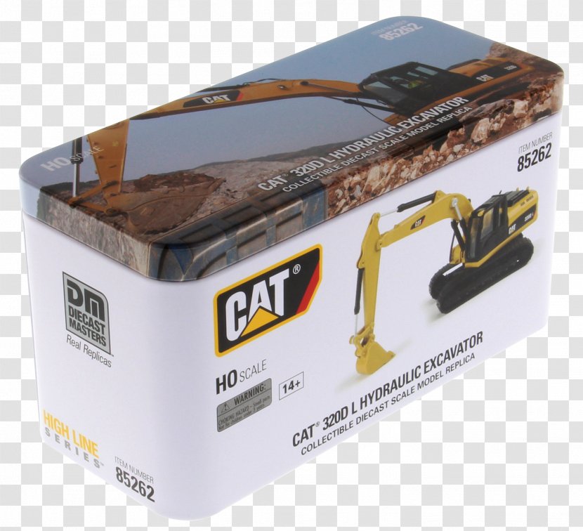 Caterpillar Inc. HO Scale Excavator Die-cast Toy Models - 150 Transparent PNG