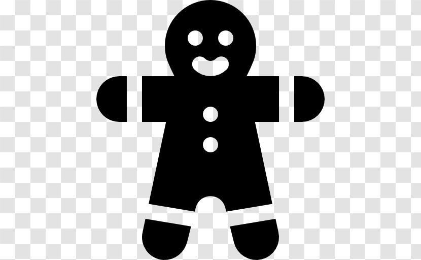 Cartoon Silhouette Symbol Clip Art - Gingerbread Man Transparent PNG