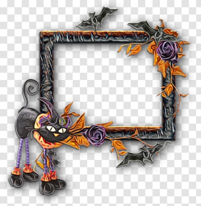 Halloween Cartoon Background - 2018 - Picture Frame Goth Subculture Transparent PNG