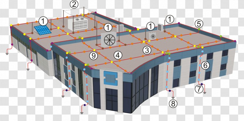 Lightning Rod Zwód Instalacja Sistema De Protecció Llamps Electrical Wires & Cable - Power Transparent PNG