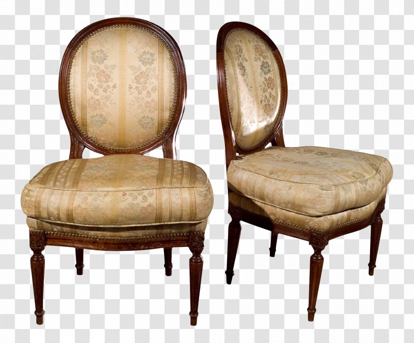 Chair Louis XVI Style Upholstery France Furniture - Maison Jansen - Mahogany Transparent PNG
