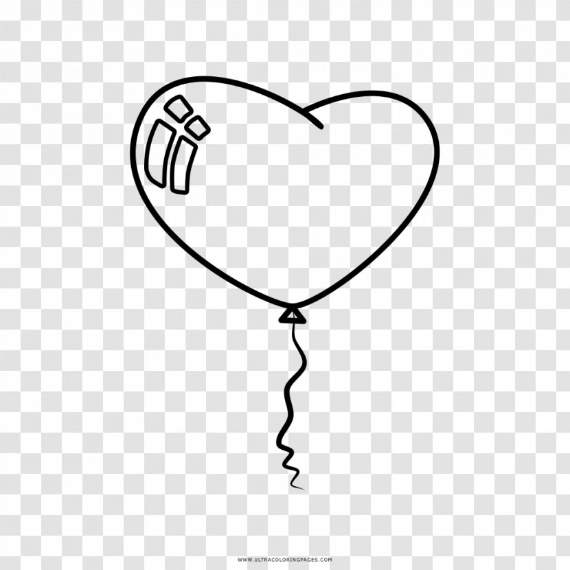 Drawing Toy Balloon Heart Coloring Book Transparent PNG