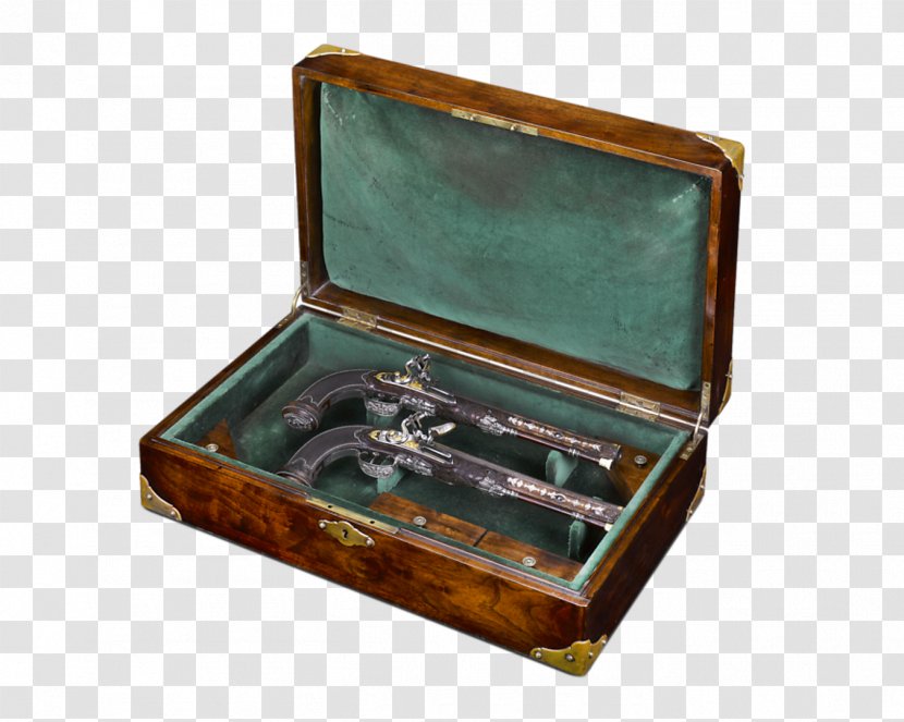 Flintlock Duelling Pistol Gunsmith Weapon - Box Transparent PNG